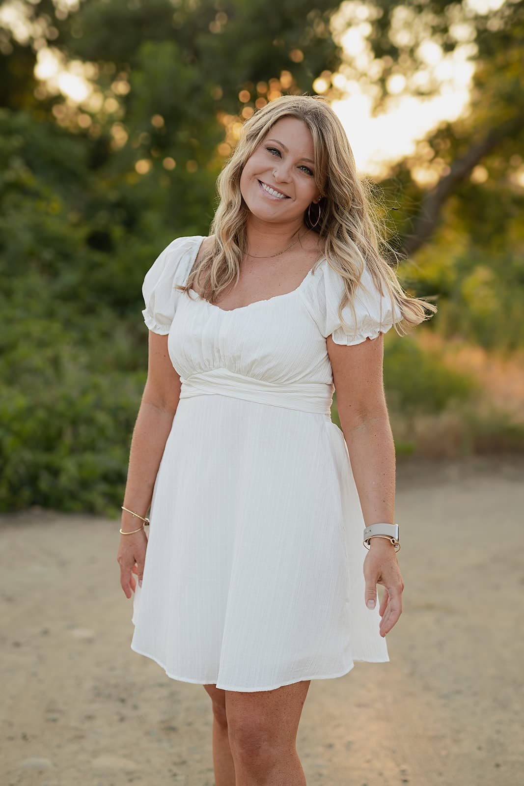 Maternity portrait outdoors