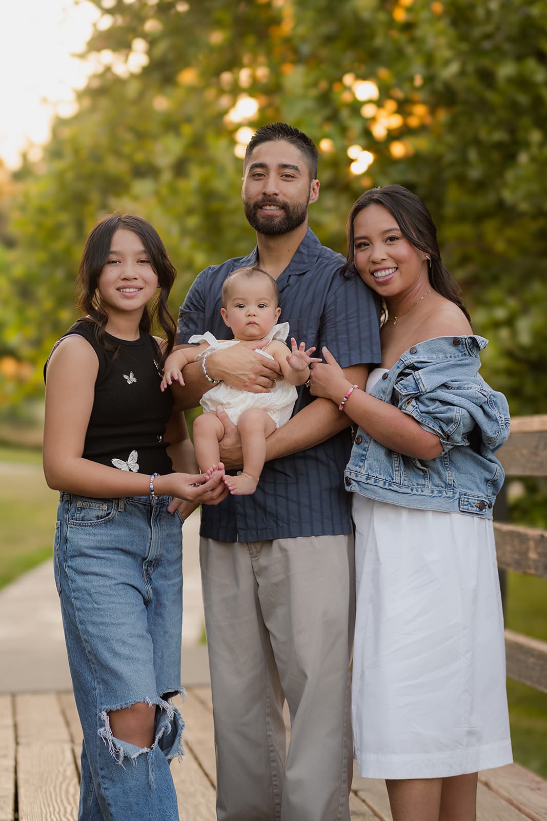 Family together outdoors