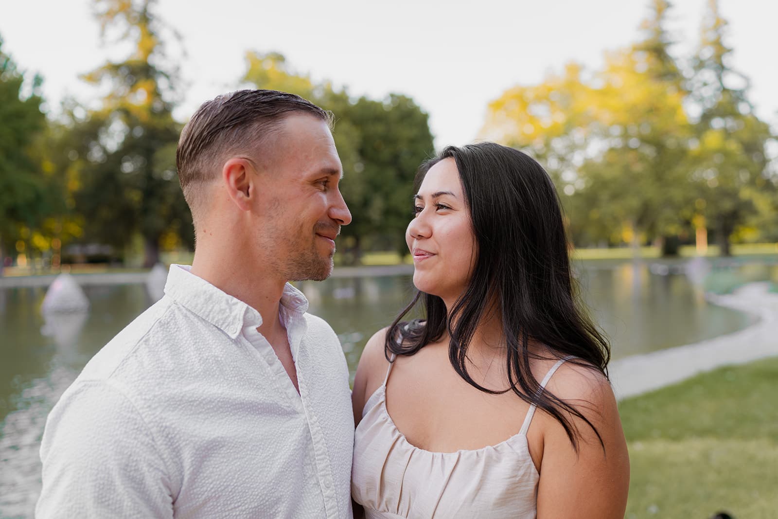 Family together, warm tones