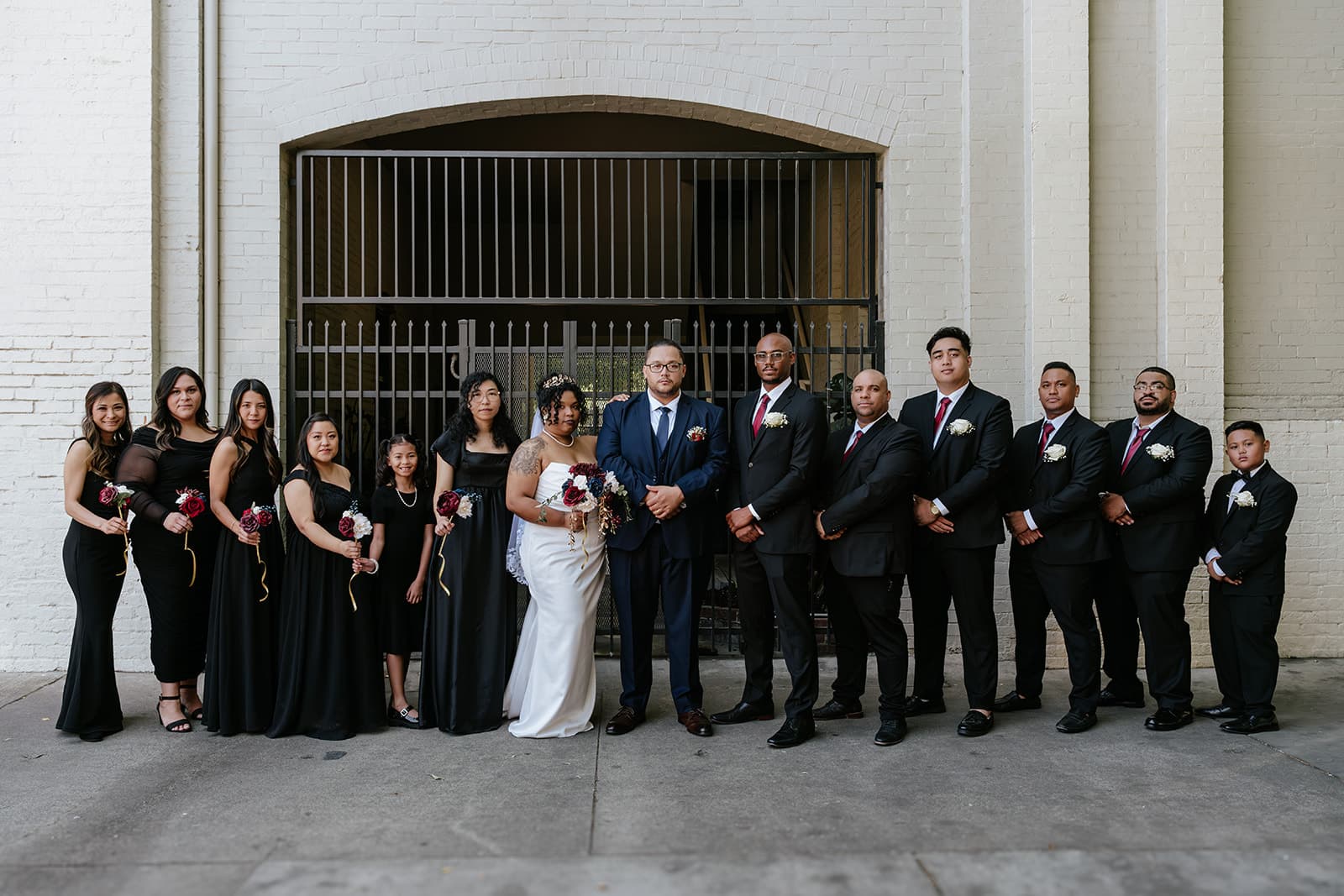 Family outdoors, golden light