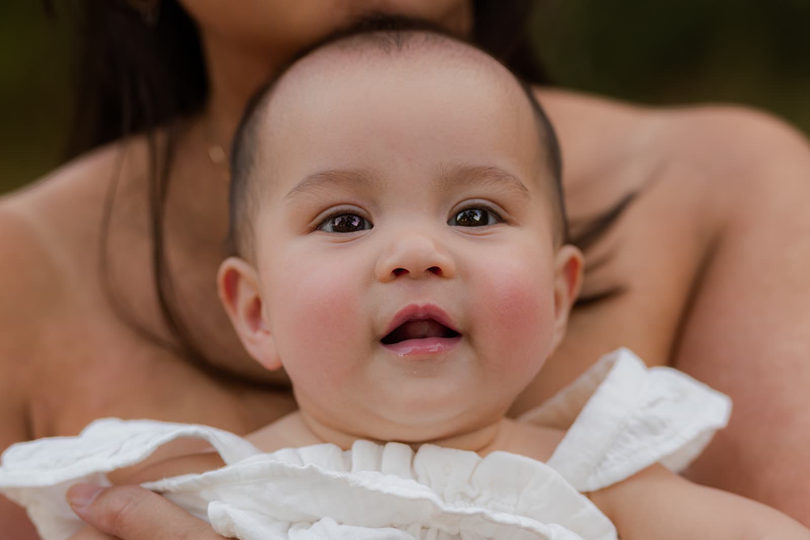 Tender close-up of baby